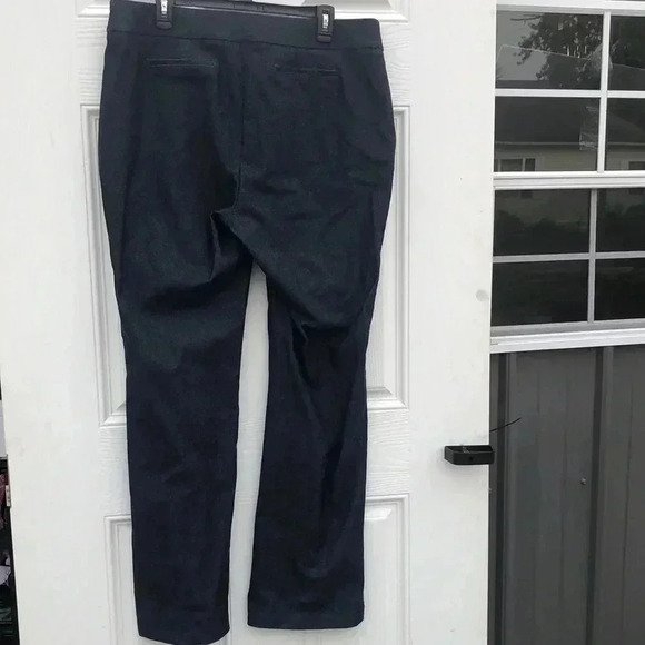 Ashley Stewart slacks dark‎ blue heathered look plus size 18 - Picture 2 of 12